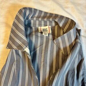 BDG Blue and White Striped top